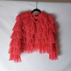 Layered Tulle Cardigan/jacket Small/ Last One In Stock